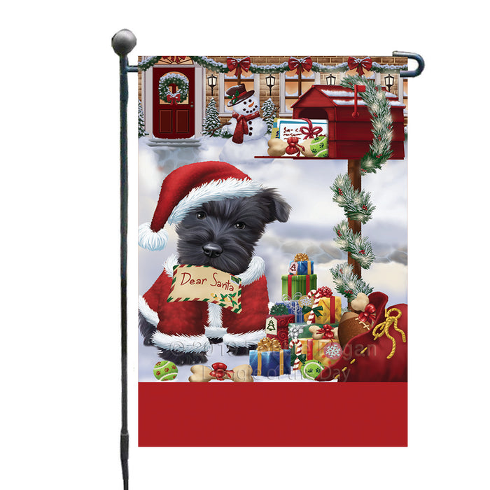 Personalized Happy Holidays Mailbox Scottish Terrier Dog Christmas Custom Garden Flags GFLG-DOTD-A59968