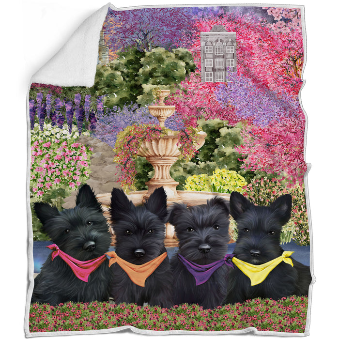 Scottish Terrier Blanket: Explore a Variety of Designs, Custom, Personalized Bed Blankets, Cozy Woven, Fleece and Sherpa, Gift for Dog and Pet Lovers