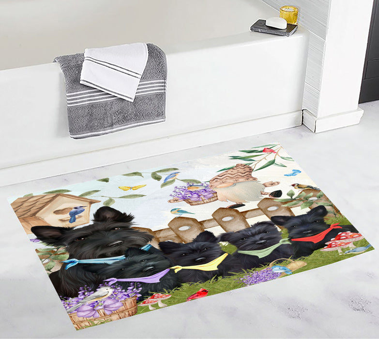 Scottish Terrier Bath Mat: Non-Slip Bathroom Rug Mats, Custom, Explore a Variety of Designs, Personalized, Gift for Pet and Dog Lovers