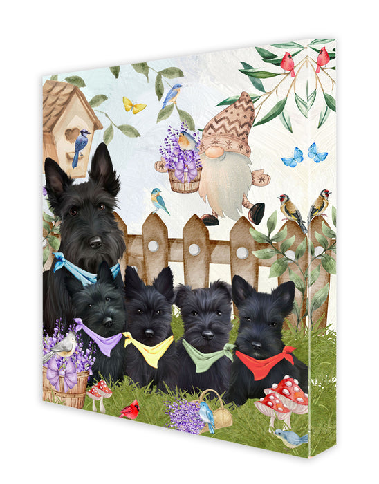 Scottish Terrier Canvas: Explore a Variety of Designs, Custom, Digital Art Wall Painting, Personalized, Ready to Hang Halloween Room Decor, Pet Gift for Dog Lovers