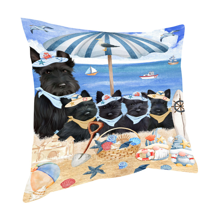 Scottish Terrier Pillow: Cushion for Sofa Couch Bed Throw Pillows, Personalized, Explore a Variety of Designs, Custom, Pet and Dog Lovers Gift