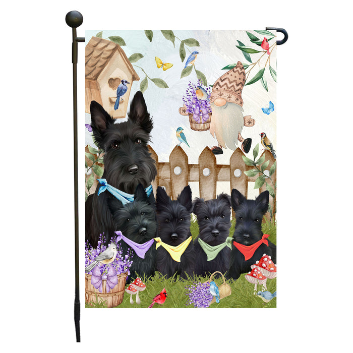 Scottish Terrier Dogs Garden Flag: Explore a Variety of Designs, Custom, Personalized, Weather Resistant, Double-Sided, Outdoor Garden Yard Decor for Dog and Pet Lovers