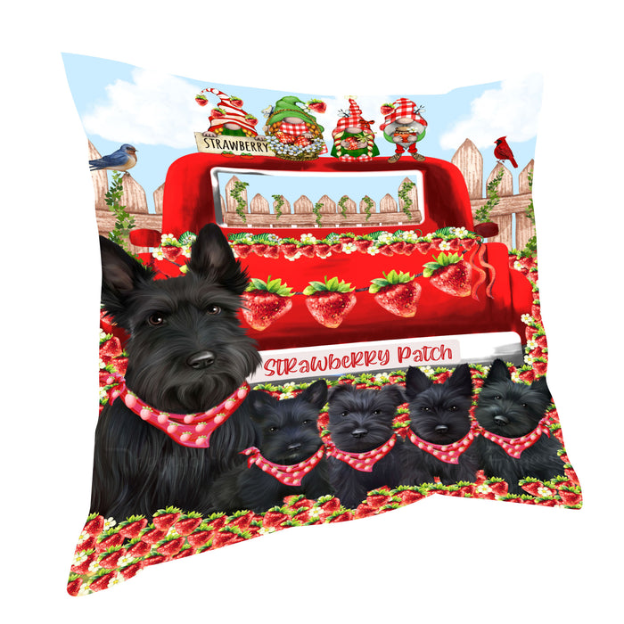 Scottish Terrier Throw Pillow: Explore a Variety of Designs, Cushion Pillows for Sofa Couch Bed, Personalized, Custom, Dog Lover's Gifts