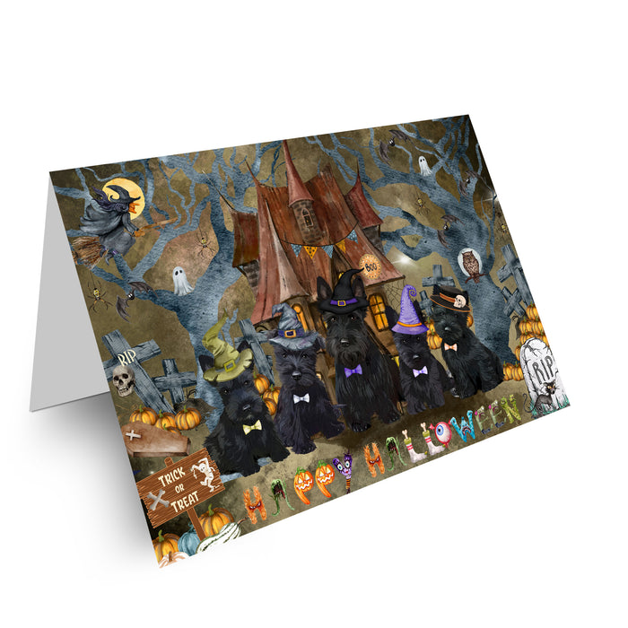 Scottish Terrier Greeting Cards & Note Cards: Explore a Variety of Designs, Custom, Personalized, Halloween Invitation Card with Envelopes, Gifts for Dog Lovers