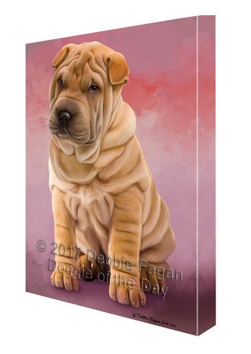 Shar Pei Dog Canvas Wall Art CVS48963