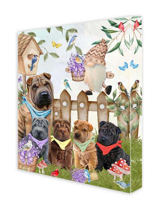 Shar Pei Canvas: Explore a Variety of Designs, Personalized, Digital Art Wall Painting, Custom, Ready to Hang Room Decor, Dog Gift for Pet Lovers