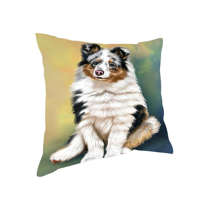 Shetland Sheepdogs Puppy Dog Throw Pillow