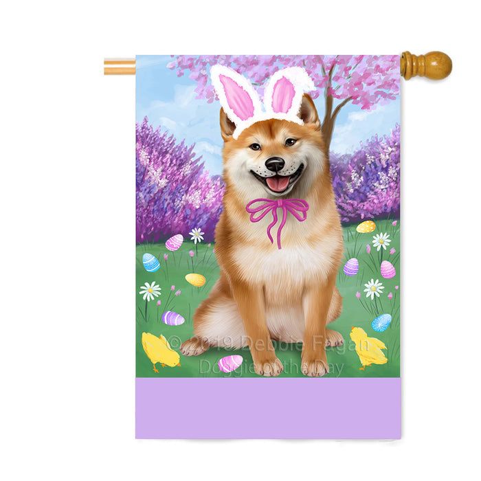 Personalized Easter Holiday Shiba Inu Dog Custom House Flag FLG-DOTD-A59062
