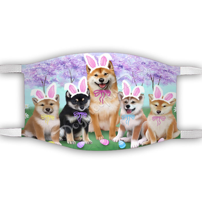 Easter Holiday Shiba Inu Dogs Face Mask FM49635