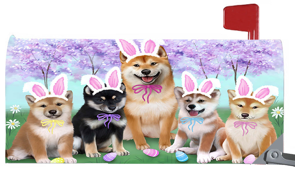 Easter Holidays Shiba Inu Dogs Magnetic Mailbox Cover MBC48421