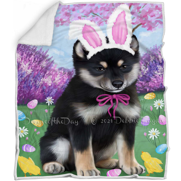 Shiba Inu Dog Easter Holiday Blanket BLNKT60213