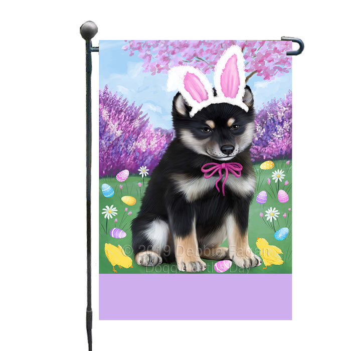 Personalized Easter Holiday Shiba Inu Dog Custom Garden Flags GFLG-DOTD-A59009