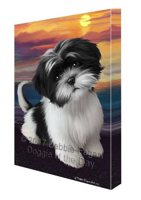 Shih Tzu Dog Wall Art Canvas CV218