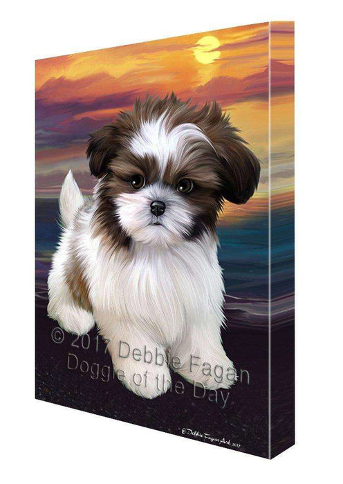 Shih Tzu Dog Wall Art Canvas CV220