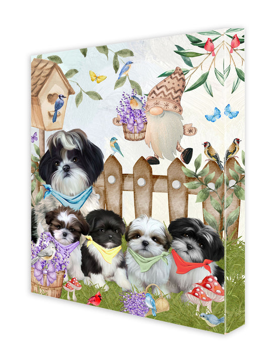 Shih Tzu Canvas: Explore a Variety of Designs, Custom, Digital Art Wall Painting, Personalized, Ready to Hang Halloween Room Decor, Pet Gift for Dog Lovers