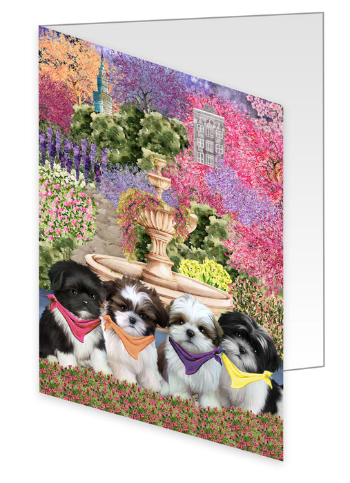 Shih Tzu Greeting Cards & Note Cards: Explore a Variety of Designs, Custom, Personalized, Halloween Invitation Card with Envelopes, Gifts for Dog Lovers