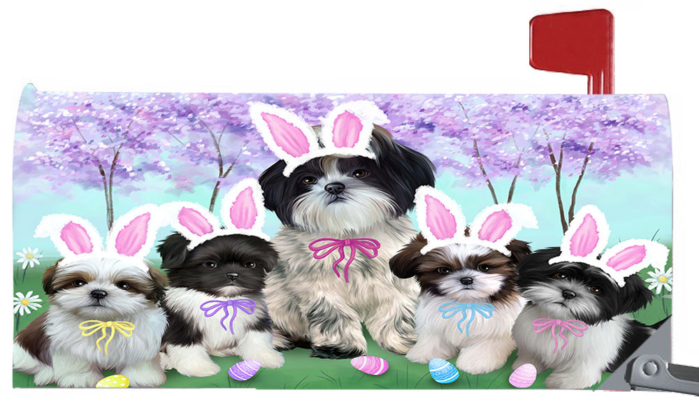 Easter Holidays Shih Tzu Dogs Magnetic Mailbox Cover MBC48422