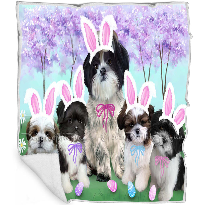Shih Tzus Dog Easter Holiday Blanket BLNKT60231