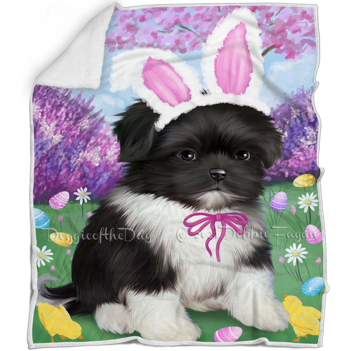 Shih Tzu Dog Easter Holiday Blanket BLNKT60240