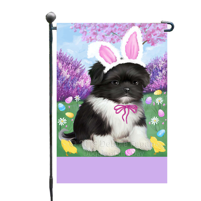 Personalized Easter Holiday Shih Tzu Dog Custom Garden Flags GFLG-DOTD-A59012
