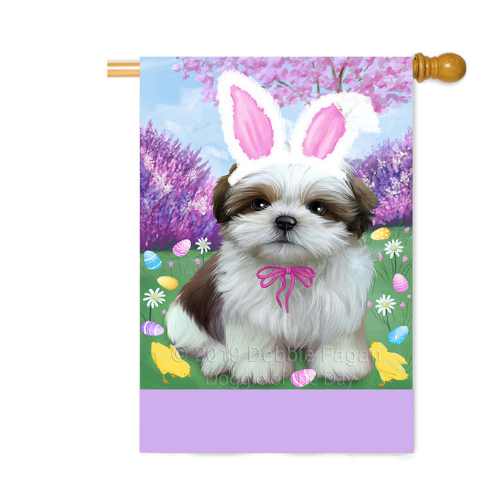 Personalized Easter Holiday Shih Tzu Dog Custom House Flag FLG-DOTD-A59069