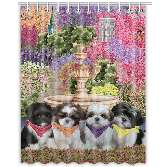 Shih Tzu Shower Curtain: Explore a Variety of Designs, Bathtub Curtains for Bathroom Decor with Hooks, Custom, Personalized, Dog Gift for Pet Lovers