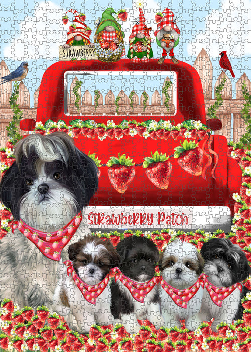 Shih Tzu Jigsaw Puzzle, Interlocking Puzzles Games for Adult, Explore a Variety of Designs, Personalized, Custom, Gift for Pet and Dog Lovers