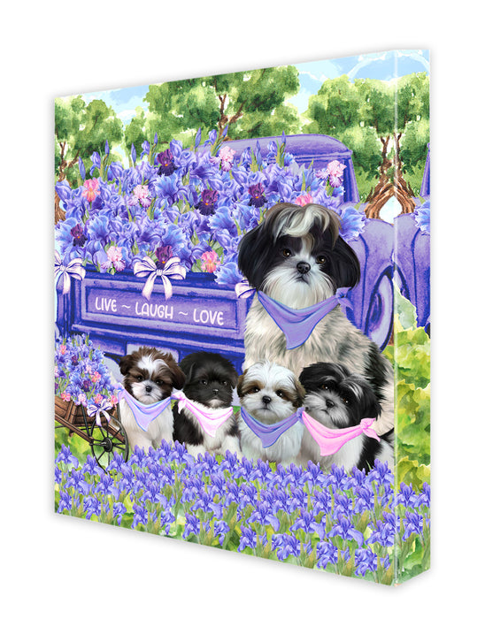 Shih Tzu Canvas: Explore a Variety of Designs, Personalized, Digital Art Wall Painting, Custom, Ready to Hang Room Decor, Dog Gift for Pet Lovers