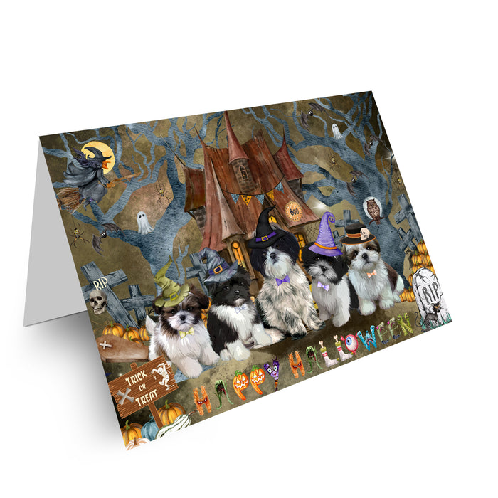 Shih Tzu Greeting Cards & Note Cards: Explore a Variety of Designs, Custom, Personalized, Halloween Invitation Card with Envelopes, Gifts for Dog Lovers