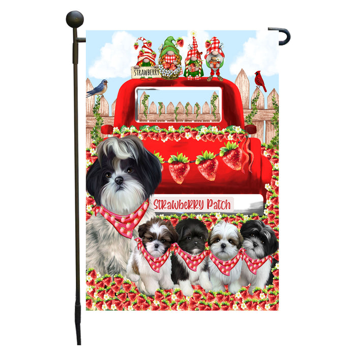 Shih Tzu Dogs Garden Flag: Explore a Variety of Custom Designs, Double-Sided, Personalized, Weather Resistant, Garden Outside Yard Decor, Dog Gift for Pet Lovers