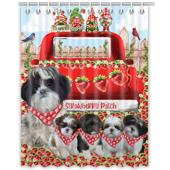 Shih Tzu Shower Curtain, Custom Bathtub Curtains with Hooks for Bathroom, Explore a Variety of Designs, Personalized, Gift for Pet and Dog Lovers