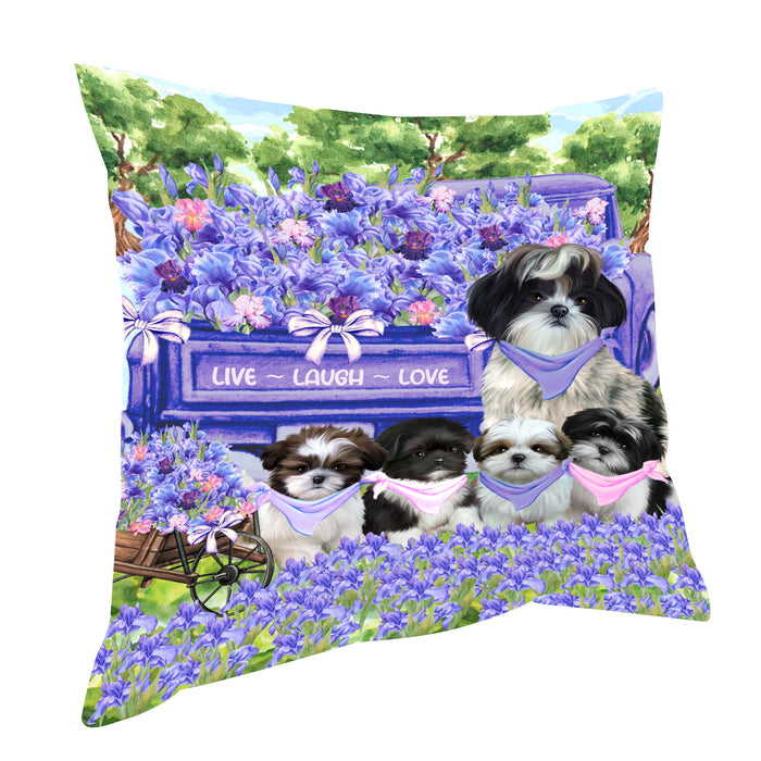 Shih Tzu Pillow, Explore a Variety of Personalized Designs, Custom, Throw Pillows Cushion for Sofa Couch Bed, Dog Gift for Pet Lovers