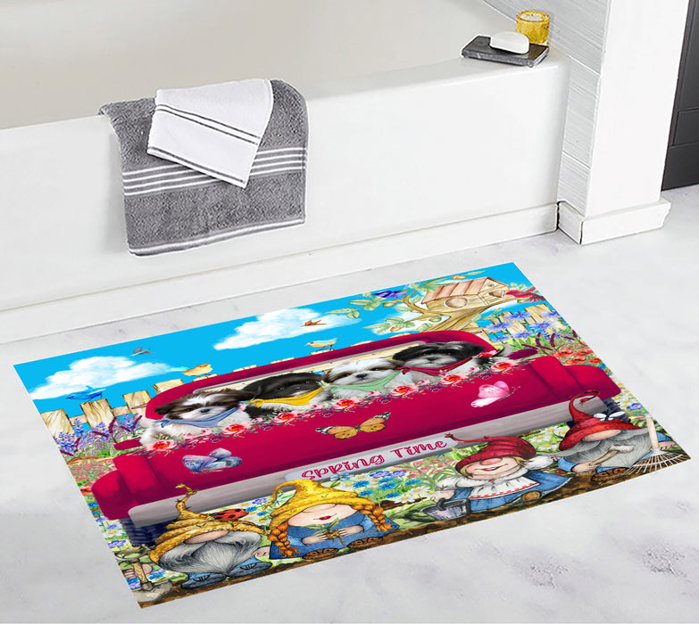 Shih Tzu Bath Mat: Explore a Variety of Designs, Custom, Personalized, Non-Slip Bathroom Floor Rug Mats, Gift for Dog and Pet Lovers