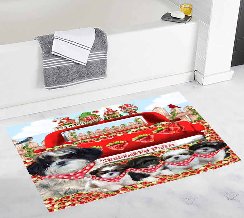 Shih Tzu Anti-Slip Bath Mat, Explore a Variety of Designs, Soft and Absorbent Bathroom Rug Mats, Personalized, Custom, Dog and Pet Lovers Gift