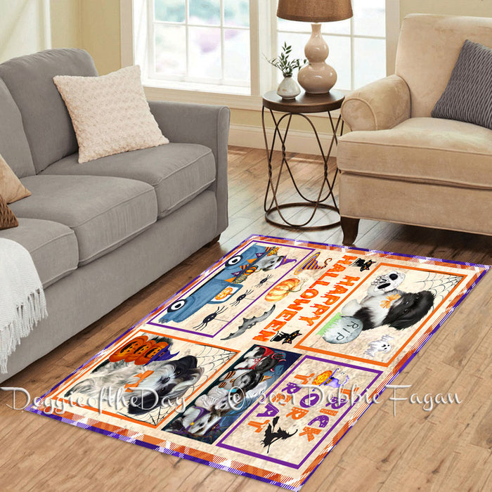 Happy Halloween Trick or Treat Shih Tzu Dogs Polyester Living Room Carpet Area Rug ARUG65935
