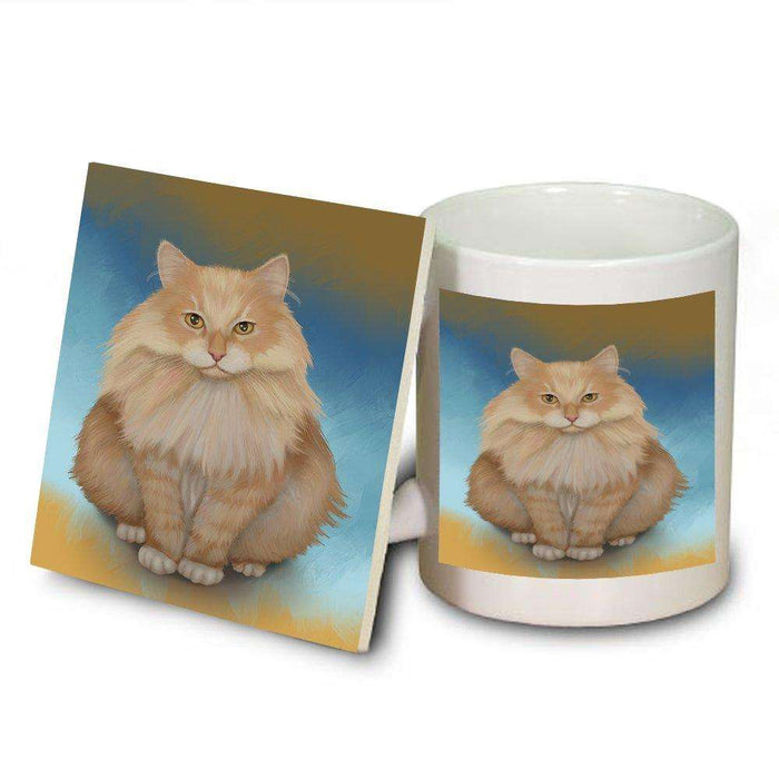 Siberian Cat Mug and Coaster Set MUC48112