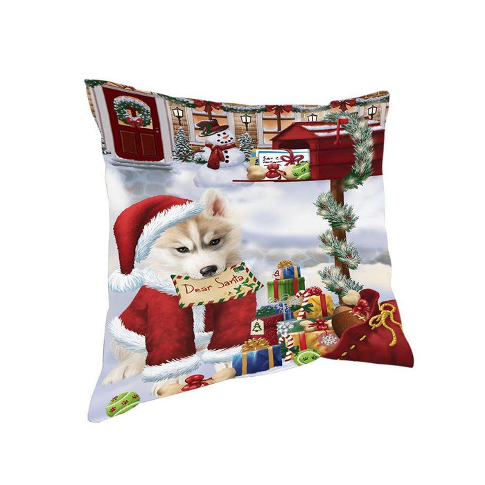Siberian Husky Dog Dear Santa Letter Christmas Holiday Mailbox Pillow PIL72352