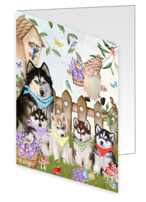 Siberian Husky Greeting Cards & Note Cards with Envelopes, Explore a Variety of Designs, Custom, Personalized, Multi Pack Pet Gift for Dog Lovers