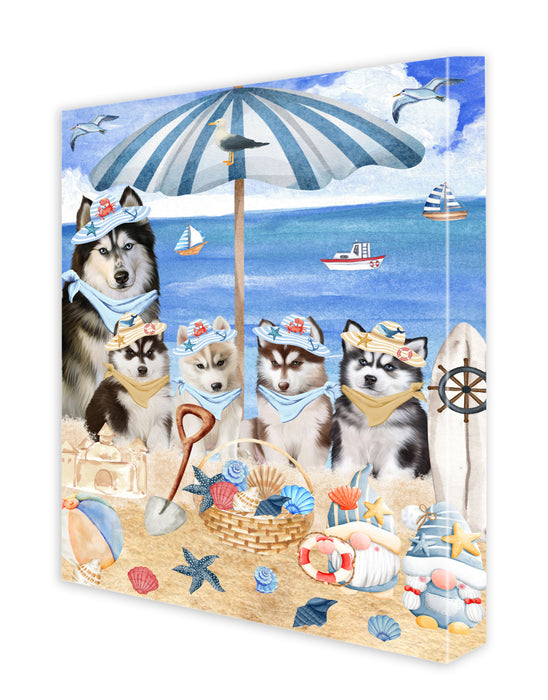 Siberian Husky Canvas: Explore a Variety of Designs, Custom, Personalized, Digital Art Wall Painting, Ready to Hang Room Decor, Gift for Dog and Pet Lovers