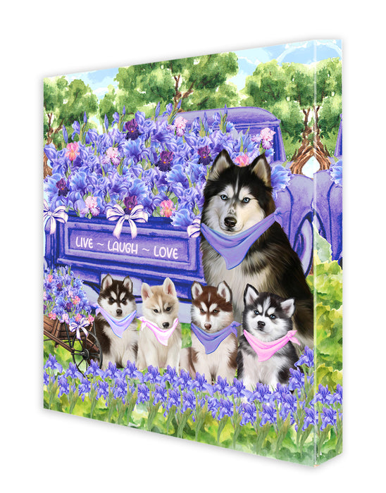 Siberian Husky Canvas: Explore a Variety of Designs, Custom, Personalized, Digital Art Wall Painting, Ready to Hang Room Decor, Gift for Dog and Pet Lovers