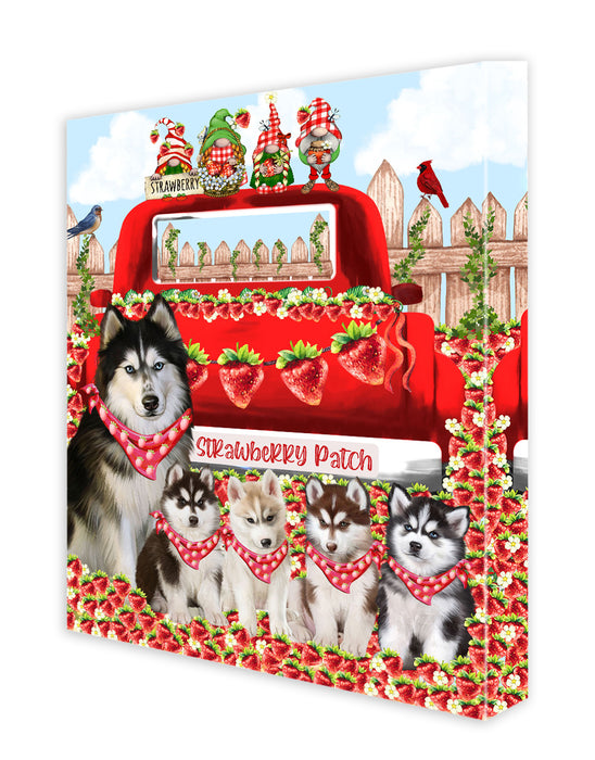 Siberian Husky Canvas: Explore a Variety of Personalized Designs, Custom, Digital Art Wall Painting, Ready to Hang Room Decor, Gift for Dog and Pet Lovers