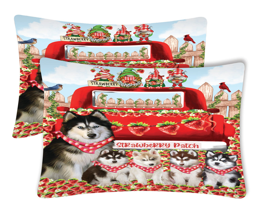 Siberian Husky Pillow Case, Explore a Variety of Designs, Personalized, Soft and Cozy Pillowcases Set of 2, Custom, Dog Lover's Gift