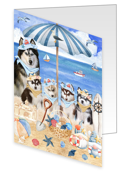 Siberian Husky Greeting Cards & Note Cards: Explore a Variety of Designs, Custom, Personalized, Halloween Invitation Card with Envelopes, Gifts for Dog Lovers