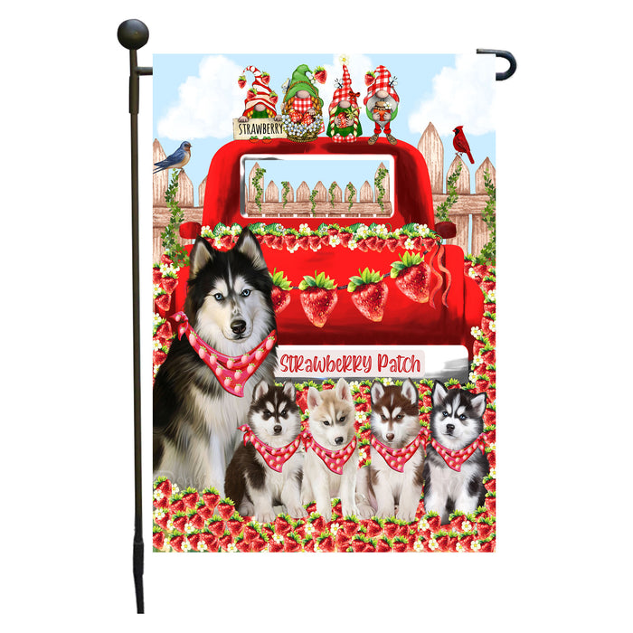 Siberian Husky Dogs Garden Flag: Explore a Variety of Custom Designs, Double-Sided, Personalized, Weather Resistant, Garden Outside Yard Decor, Dog Gift for Pet Lovers