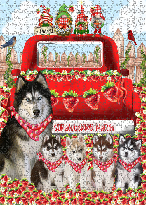Siberian Husky Jigsaw Puzzle: Explore a Variety of Personalized Designs, Interlocking Puzzles Games for Adult, Custom, Dog Lover's Gifts