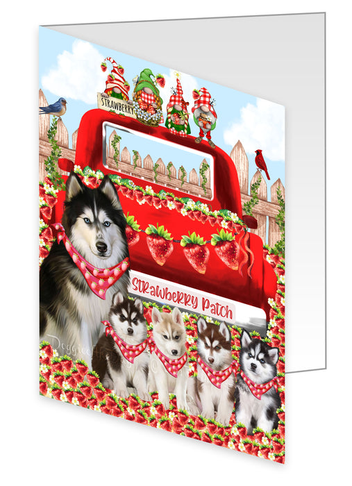 Siberian Husky Greeting Cards & Note Cards: Invitation Card with Envelopes Multi Pack, Personalized, Explore a Variety of Designs, Custom, Dog Gift for Pet Lovers