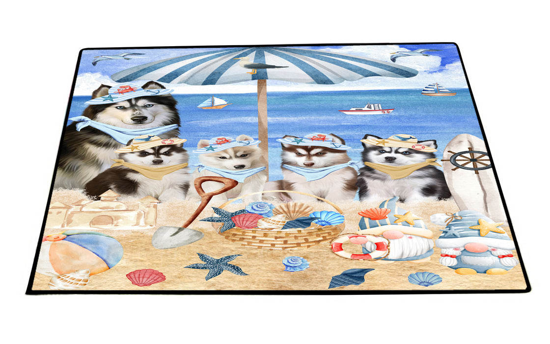 Siberian Husky Floor Mats and Doormat: Explore a Variety of Designs, Custom, Anti-Slip Welcome Mat for Outdoor and Indoor, Personalized Gift for Dog Lovers