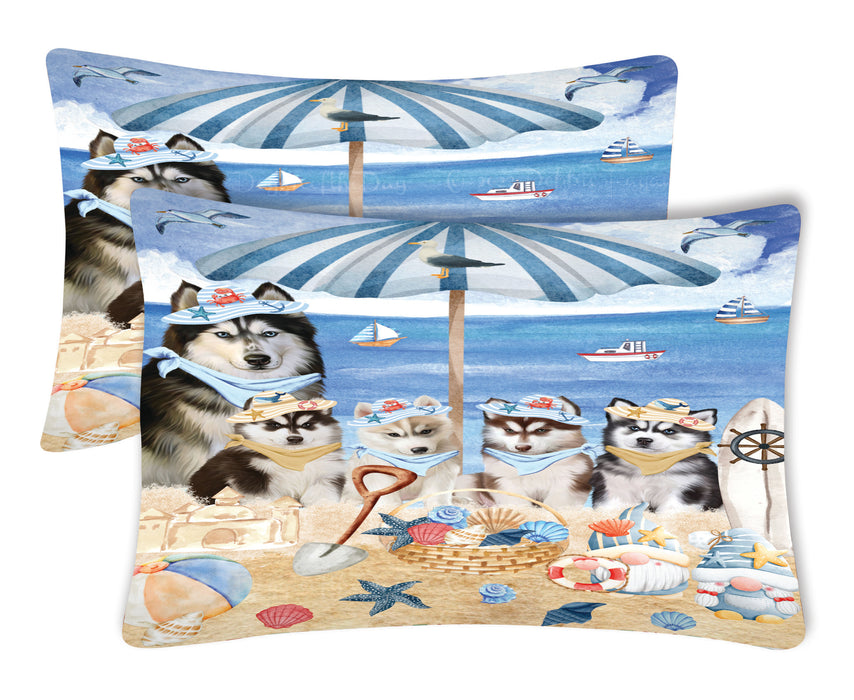 Siberian Husky Pillow Case with a Variety of Designs, Custom, Personalized, Super Soft Pillowcases Set of 2, Dog and Pet Lovers Gifts