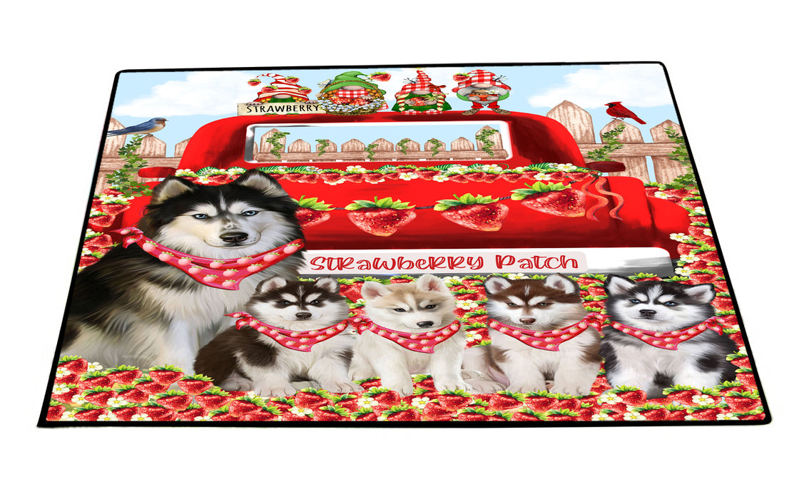 Siberian Husky Floor Mat, Anti-Slip Door Mats for Indoor and Outdoor, Custom, Personalized, Explore a Variety of Designs, Pet Gift for Dog Lovers