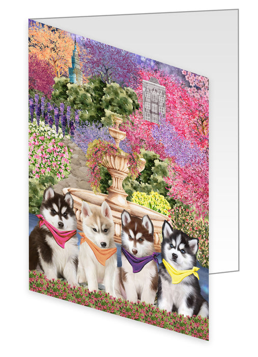Siberian Husky Greeting Cards & Note Cards with Envelopes, Explore a Variety of Designs, Custom, Personalized, Multi Pack Pet Gift for Dog Lovers